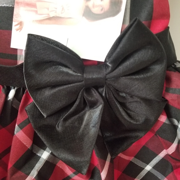 Bonnie Jean Red Plaid Dress - Picture 8 of 8